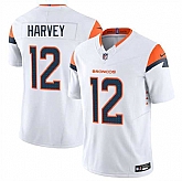 Men & Women & Youth Denver Broncos #12 RJ Harvey White 2025 F.U.S.E. Vapor Limited Stitched Jersey,baseball caps,new era cap wholesale,wholesale hats