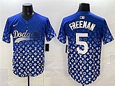 Men's Los Angeles Dodgers #5 Freddie Freeman Blue Limited Stitched Jersey,baseball caps,new era cap wholesale,wholesale hats
