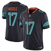 Men's Miami Dolphins #17 Jaylen Waddle Black 2025 F.U.S.E. 'Rivalries' Vapor Limited Football Stitched Jersey Dzhi,baseball caps,new era cap wholesale,wholesale hats