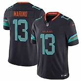 Men's Miami Dolphins #13 Dan Marino Black 2025 F.U.S.E. 'Rivalries' Vapor Limited Football Stitched Jersey Dzhi,baseball caps,new era cap wholesale,wholesale hats