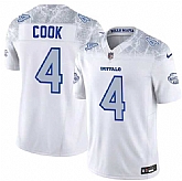 Men's Buffalo Bills #4 James Cook White 2025 F.U.S.E. 'Rivalries' Vapor Limited Football Stitched Jersey Dzhi,baseball caps,new era cap wholesale,wholesale hats