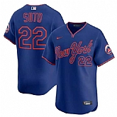 Men's New York Mets #22 Juan Soto Royal Alternate Limited Stitched Jersey Dzhi,baseball caps,new era cap wholesale,wholesale hats