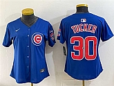 Women's Chicago Cubs #30 Kyle Tucker Royal 'Ryne Sandberg Tribute' Vapor Limited V3 Stitched Jersey,baseball caps,new era cap wholesale,wholesale hats