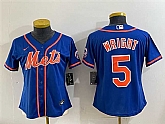 Women's New York Mets #5 David Wright Royal Cool Base Stitched Jersey,baseball caps,new era cap wholesale,wholesale hats