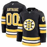 Men's Boston Bruins Active Player Custom Black 2025 Home Stitched Hockey Jersey,baseball caps,new era cap wholesale,wholesale hats