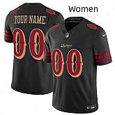 Women's San Francisco 49ers Active Player Custom Black 2025 F.U.S.E. 'Rivalries' Vapor Limited Stitched Jersey,baseball caps,new era cap wholesale,wholesale hats
