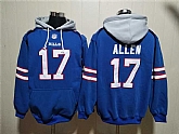 Men's Buffalo Bills #17 Josh Allen Red Blue Ageless Must-Have Lace-Up Pullover Hoodie,baseball caps,new era cap wholesale,wholesale hats