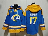 Men's Los Angeles Rams #17 Davante Adams Blue Ageless Must-Have Lace-Up Pullover Hoodie,baseball caps,new era cap wholesale,wholesale hats