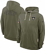 Men's New Orleans Saints Olive 2025 Salute to Service Pullover Hoodie,baseball caps,new era cap wholesale,wholesale hats