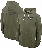 Men's Seattle Seahawks Olive 2025 Salute to Service Pullover Hoodie,baseball caps,new era cap wholesale,wholesale hats
