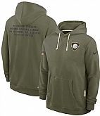 Men's Pittsburgh Steelers Olive 2025 Salute to Service Pullover Hoodie,baseball caps,new era cap wholesale,wholesale hats