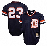 Men's Detroit Tigers #23 Kirk Gibson Navy Throwback Stitched Jersey Dzhi,baseball caps,new era cap wholesale,wholesale hats