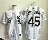 Men's Chicago White Sox #45 Michael Jordan White Limited Stitched Jersey,baseball caps,new era cap wholesale,wholesale hats