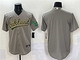 Men's Oakland Athletics Blank Grey Cool Base Stitched Jersey,baseball caps,new era cap wholesale,wholesale hats