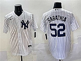 Men's New York Yankees #52 C.C. Sabathia White Cool Base Stitched Jersey,baseball caps,new era cap wholesale,wholesale hats