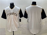 Men's Pittsburgh Pirates Blank White Cool Base Stitched Jersey,baseball caps,new era cap wholesale,wholesale hats
