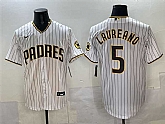 Men's San Diego Padres #5 Ramon Laureano White Cool Base Stitched Jersey,baseball caps,new era cap wholesale,wholesale hats