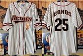Men's San Francisco Giants #25 Barry Bonds White Limited Stitched Jersey,baseball caps,new era cap wholesale,wholesale hats