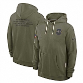 Men's Baltimore Ravens Olive 2025 Salute to Service Pullover Hoodie,baseball caps,new era cap wholesale,wholesale hats
