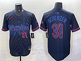 Men's Toronto Blue Jays #31 Max Scherzer Navy 2024 City Connect Limited Stitched Jersey,baseball caps,new era cap wholesale,wholesale hats