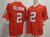 Men's Clemson Tigers #2 Cade Klubnik Orange F.U.S.E. Stitched Football Jersey,baseball caps,new era cap wholesale,wholesale hats