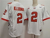 Men's Clemson Tigers #2 Cade Klubnik White F.U.S.E. Stitched Football Jersey,baseball caps,new era cap wholesale,wholesale hats
