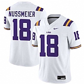 Men's LSU Tigers #18 Garrett Nussmeier White Limited Stitched Game Jersey Dzhi,baseball caps,new era cap wholesale,wholesale hats