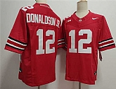 Men's Ohio State Buckeyes #12 CJ Donaldson Red 2025 F.U.S.E. Limited Stitched Jersey,baseball caps,new era cap wholesale,wholesale hats