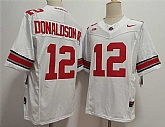 Men's Ohio State Buckeyes #12 JCJ Donaldson White 2025 F.U.S.E. Limited Stitched Jersey,baseball caps,new era cap wholesale,wholesale hats