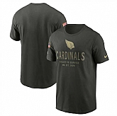 Men's Arizona Cardinals Forest Green 2025 Salute to Service Sideline Primary Edge Dri-FIT T-Shirt,baseball caps,new era cap wholesale,wholesale hats