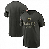 Men's New Orleans Saints Forest Green 2025 Salute to Service Sideline Primary Edge Dri-FIT T-Shirt,baseball caps,new era cap wholesale,wholesale hats