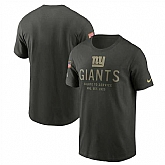Men's New York Giants Forest Green 2025 Salute to Service Sideline Primary Edge Dri-FIT T-Shirt,baseball caps,new era cap wholesale,wholesale hats