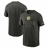 Men's Pittsburgh Steelers Forest Green 2025 Salute to Service Sideline Primary Edge Dri-FIT T-Shirt,baseball caps,new era cap wholesale,wholesale hats
