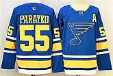 Men's St. Louis Blues #55 Colton Parayko Blue 2025 With A Patch Stitched Hockey Jersey,baseball caps,new era cap wholesale,wholesale hats
