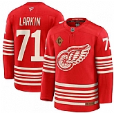 Men's Detroit Red Wings #71 Dylan Larkin Red 2025 With C Patch Centennial Premium Stitched Jersey Dzhi,baseball caps,new era cap wholesale,wholesale hats
