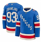 Men's New York Rangers #93 Mika Zibanejad Blue Centennial Stitched Hockey Jersey Dzhi,baseball caps,new era cap wholesale,wholesale hats