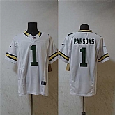 Men's Green Bay Packers #1 Micah Parsons White Vapor 2025 F.U.S.E. Limited Stitched Jersey,baseball caps,new era cap wholesale,wholesale hats