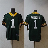 Men's Green Bay Packers #1 Micah Parsons Green Vapor 2025 F.U.S.E. Limited Stitched Jersey,baseball caps,new era cap wholesale,wholesale hats