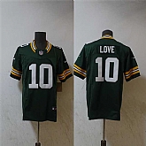 Men's Green Bay Packers #10 Jordan Love Green Vapor 2024 F.U.S.E. Limited Stitched Jersey,baseball caps,new era cap wholesale,wholesale hats