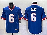 Men's New York Giants #6 Jaxson Dart Royal 2025 Draft Vapor Untouchable Classic Retired Player Stitched Jersey,baseball caps,new era cap wholesale,wholesale hats