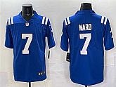 Men's Indianapolis Colts #7 Charvarius Ward Blue Vapor Limited Stitched Jersey,baseball caps,new era cap wholesale,wholesale hats