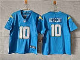 Women's Los Angeles Chargers #10 Justin Herbert Blue 2025 F.U.S.E. Alternate Vapor Limited Stitched Jersey,baseball caps,new era cap wholesale,wholesale hats