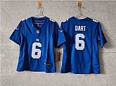 Women's New York Giants #6 Jaxson Dart Blue F.U.S.E. Vapor Limited Stitched Jersey,baseball caps,new era cap wholesale,wholesale hats
