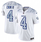 Men's Buffalo Bills #4 James Cook III White 2025 F.U.S.E. 'Rivalries' Vapor Untouchable Limited Stitched Jersey Dzhi,baseball caps,new era cap wholesale,wholesale hats