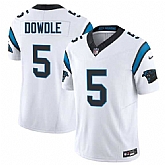 Men's Carolina Panthers #5 Rico Dowdle White 2024 F.U.S.E. Vapor Limited Stitched Jersey Dzhi,baseball caps,new era cap wholesale,wholesale hats