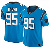 Men's Carolina Panthers #95 Derrick Brown Blue 2025 F.U.S.E. Vapor Limited Stitched Jersey Dzhi,baseball caps,new era cap wholesale,wholesale hats