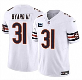 Men's Chicago Bears #31 Kevin Byard III White 2025 F.U.S.E. With 2-Star C Patch Vapor Untouchable Limited Stitched Jersey Dzhi,baseball caps,new era cap wholesale,wholesale hats