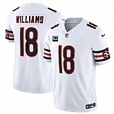 Men's Chicago Bears #18 Caleb Williams White 2025 F.U.S.E. With 2-Star C Patch Vapor Untouchable Limited Stitched Jersey Dzhi,baseball caps,new era cap wholesale,wholesale hats