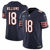 Men's Chicago Bears #18 Caleb Williams Navy 2025 F.U.S.E. With 2-Star C Patch Vapor Untouchable Limited Stitched Jersey Dzhi,baseball caps,new era cap wholesale,wholesale hats