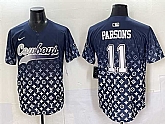 Men's Dallas Cowboys #11 Micah Parsons Navy Limited Stitched Baseball Jersey,baseball caps,new era cap wholesale,wholesale hats